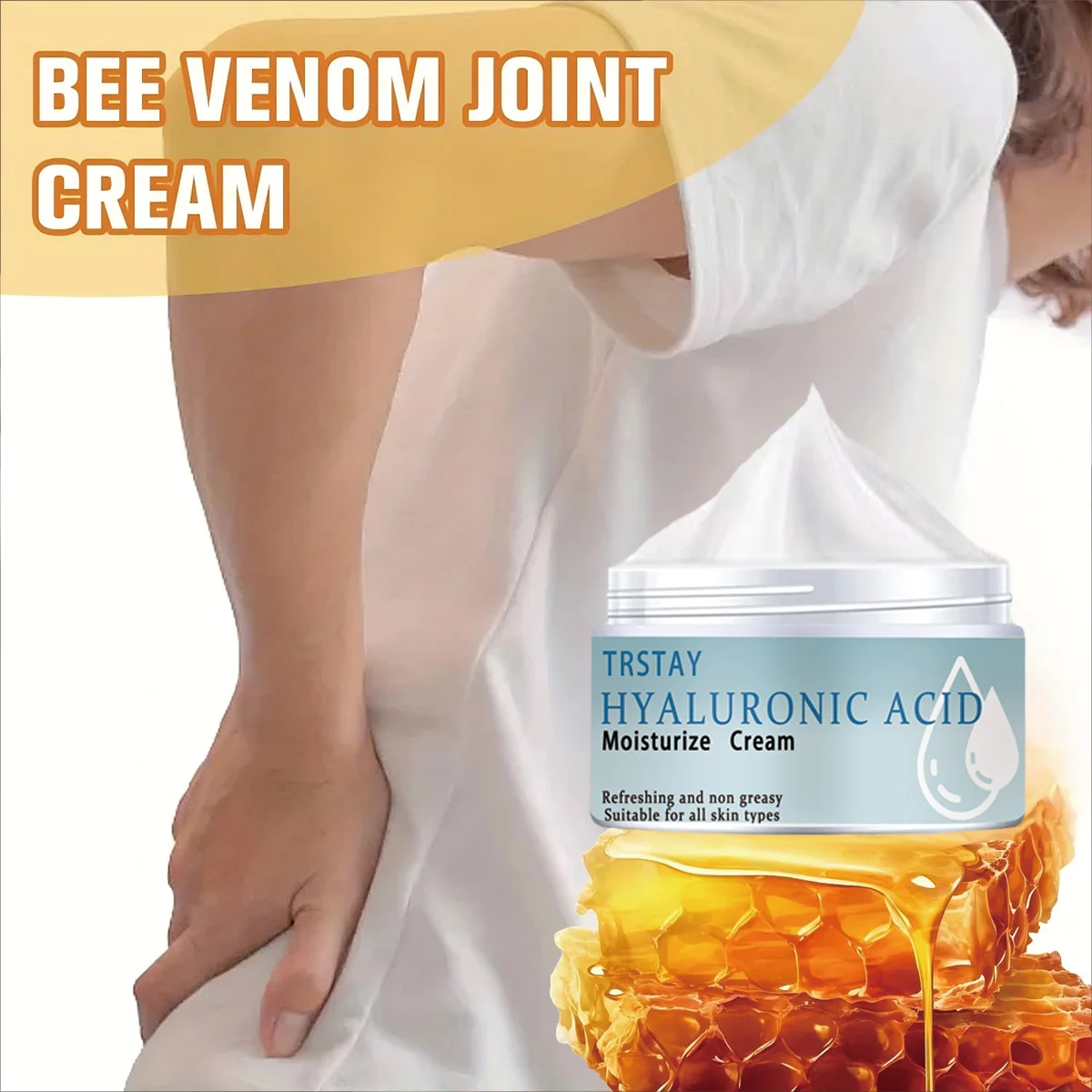 

Hyaluronic acid moisturizing cream is refreshing and non greasy, suitable for all skin types