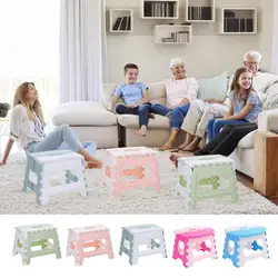 Folding Stool Portable Non-Slip Small Stool Fishing Chair With Carry Handle For Kids Step Stools For Kitchen Bathroom Bedroom