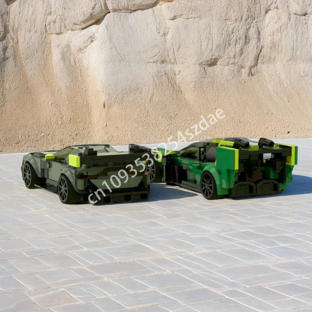 

578 шт. MOC Astons Martines Vantage GT3 evo City Champions супер автомобиль строительные блоки детская модель Рождественская игрушка в подарок