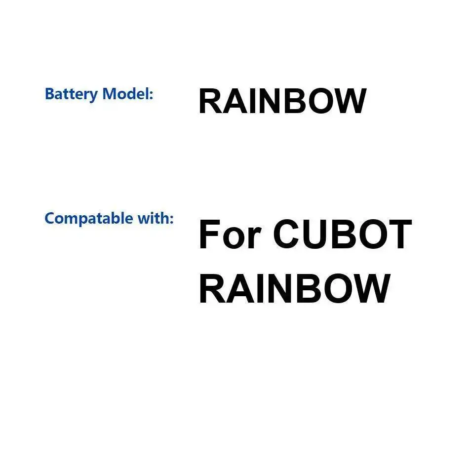 Аккумулятор мобильного телефона высокой емкости 2200 мАч для Cubot Rainbow Аккумулятор мобильного телефона высокой емкости 2200 мАч для Cubot Rainbow