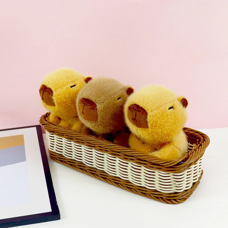 Four Colors Capybara Animal Slap Snap Wrap Wristband Bracelet Plush Stuffed Animal Kawaii Capybara Hand Ring Toys Wristband