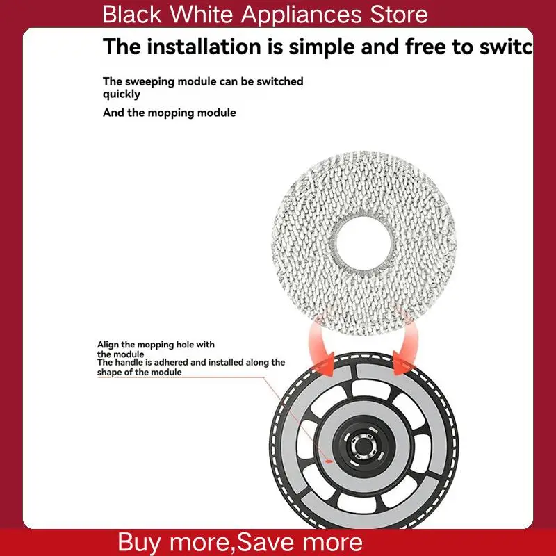 Держатель для швабры с накладкой для швабры для Roborock G20S Ultra/Saros 10R, запасные части для робота-пылесоса, необходимые аксессуары для пылесоса-CL