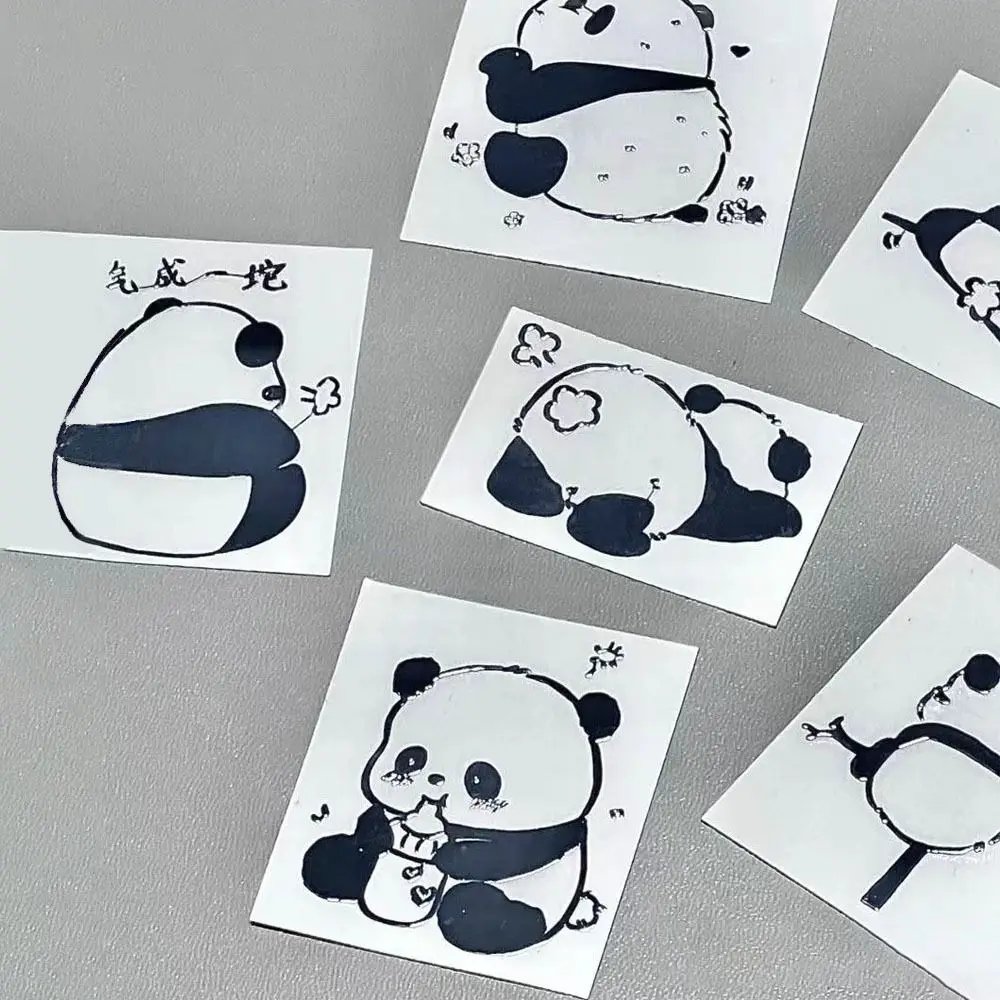 Cup Decoration Panda Computer Decorative Stickers Cartoon Durable Notebook Decorations Diary Stickers Laptop Computer