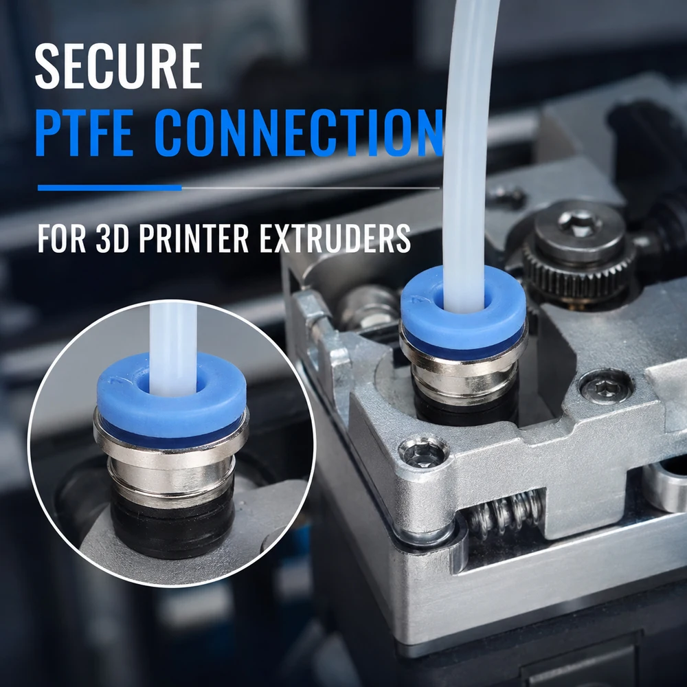 5/10/15/20 Stück PTFE Pneumatischer Ventilkopf PTFE ECAS04 Hochwertiger Pneumatischer Ventilkopf für 3D-Drucker-Ersatzteile – Detail 4