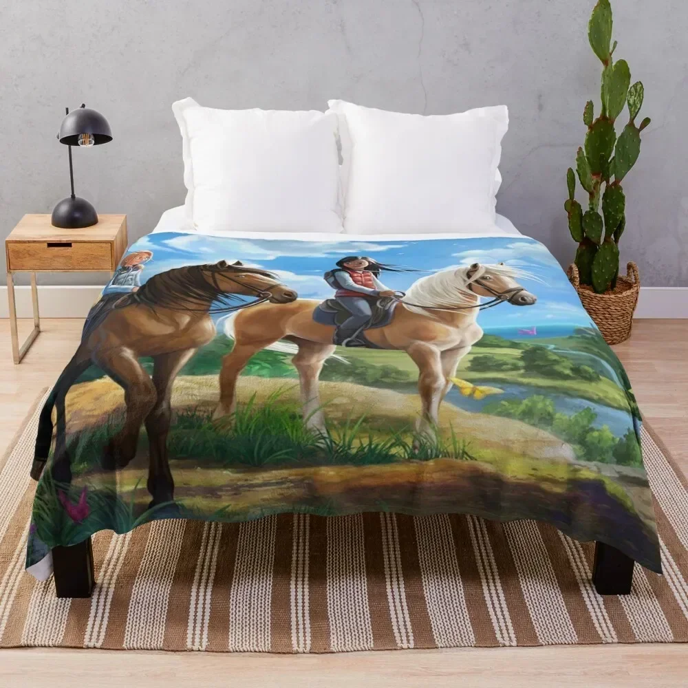 

Horse - Star Stable Throw Blanket No Pilling Soft Warm Blanket for Bed