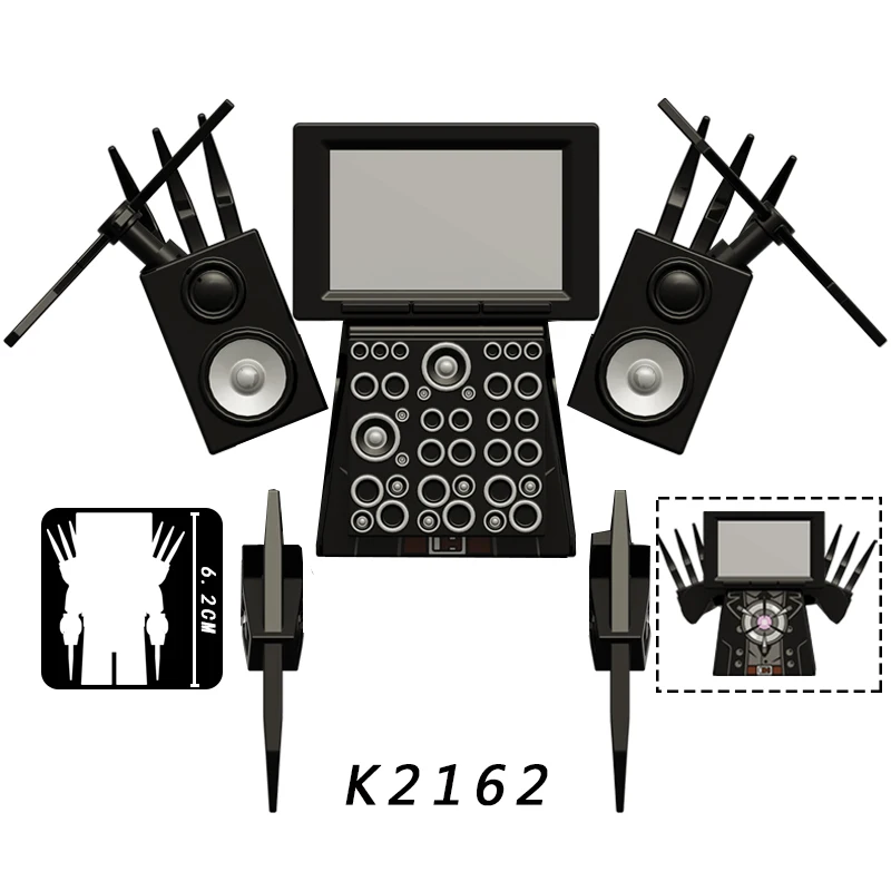 KDL818  Min Skibidi Toilet Man vs Monitor Building Block Camerman Titan Speakerman  Toys For Children Christmas Birthday Gift