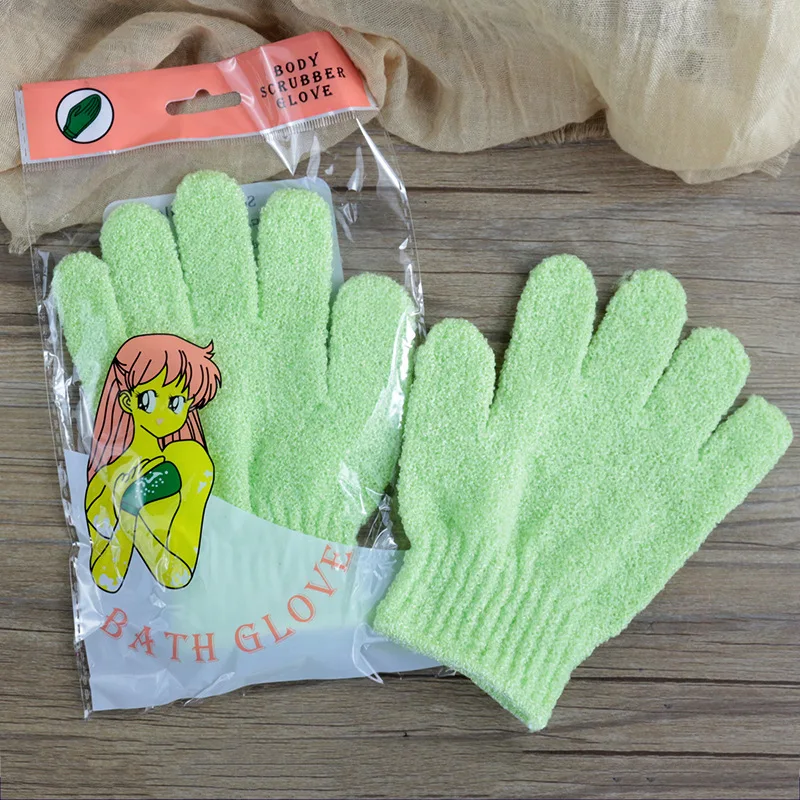 Bath for Peeling Exfoliating Mitt Glove Scrub Gloves Resistance Wash Skin Moisturizing SPA Foam Body Massage Sponge Cleaner Tool