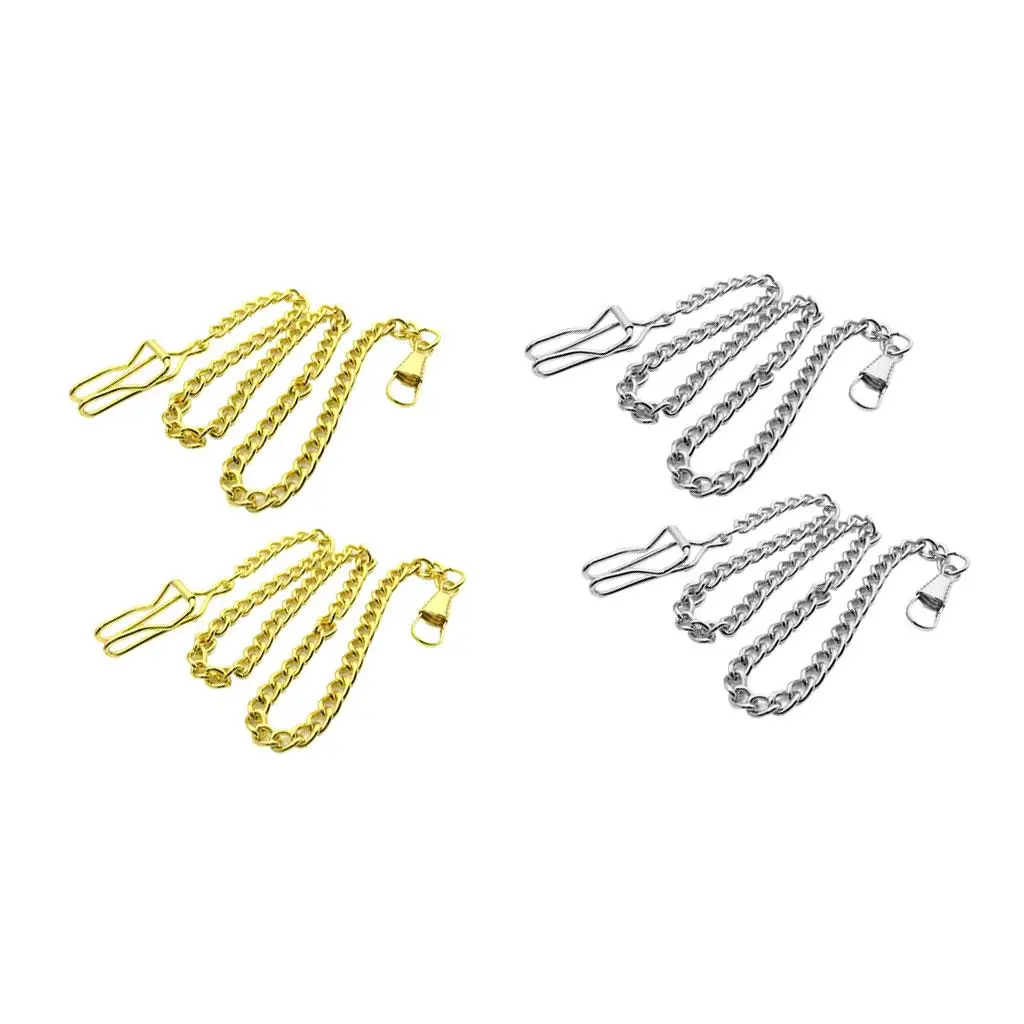 سبيكة ساعة الجيب حامل سلسلة خمر قلادة العتيقة فوب ساعة ربط سلسلة لديكور الحزام الرجعية #3