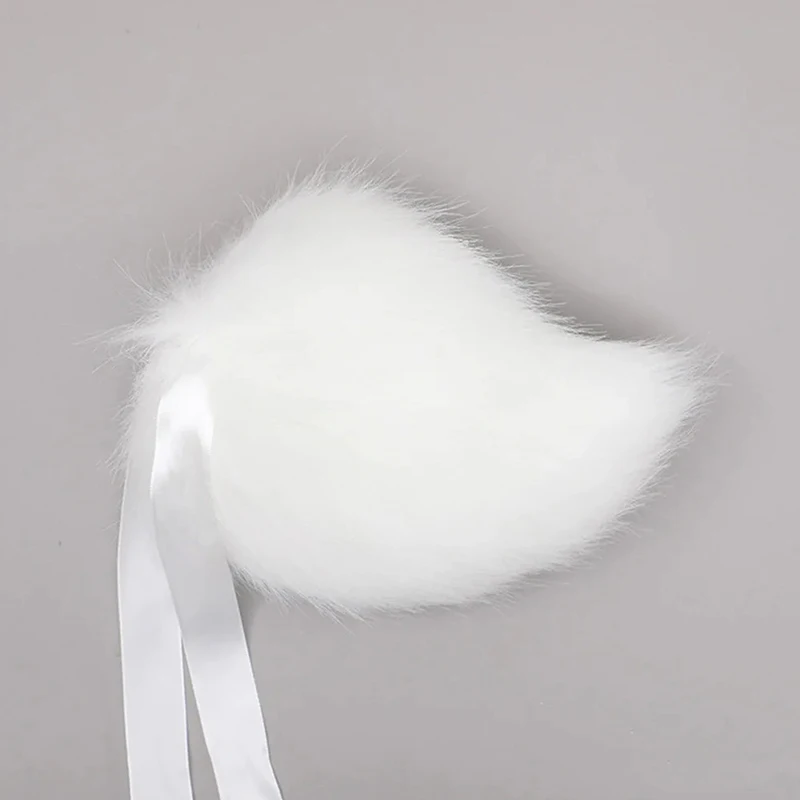 1pc Cute Girls Plush Rabbit Tail Simulation Animal Tail Bunny Tail Women Cosplay Props Kawaii Lolita Stage Dress Up Performance