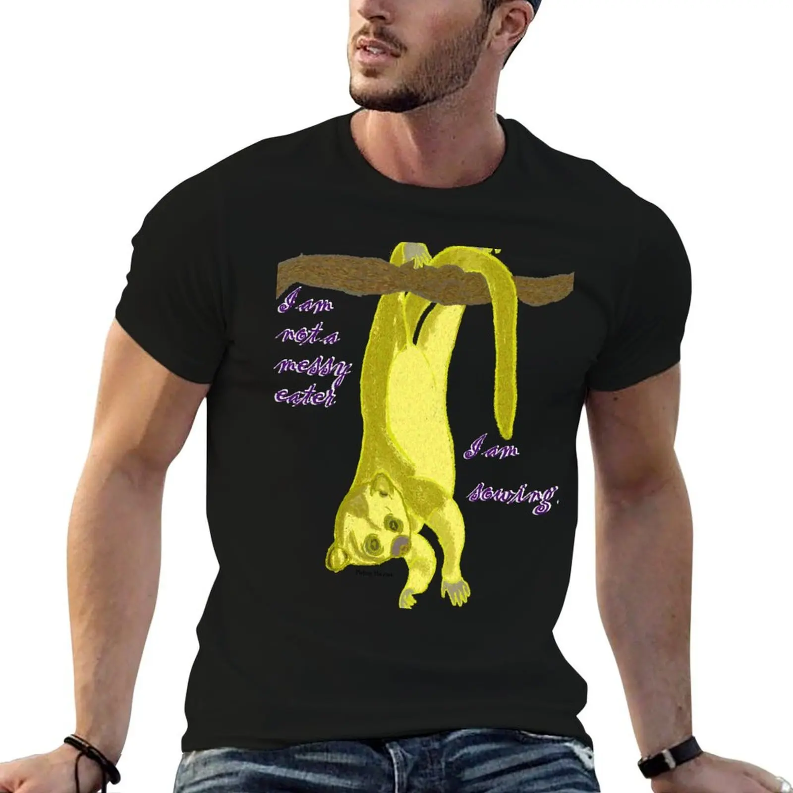 

Messy Kinkajou T-Shirt t shirts cotton 100% t shirts for man cotton T-Shirt