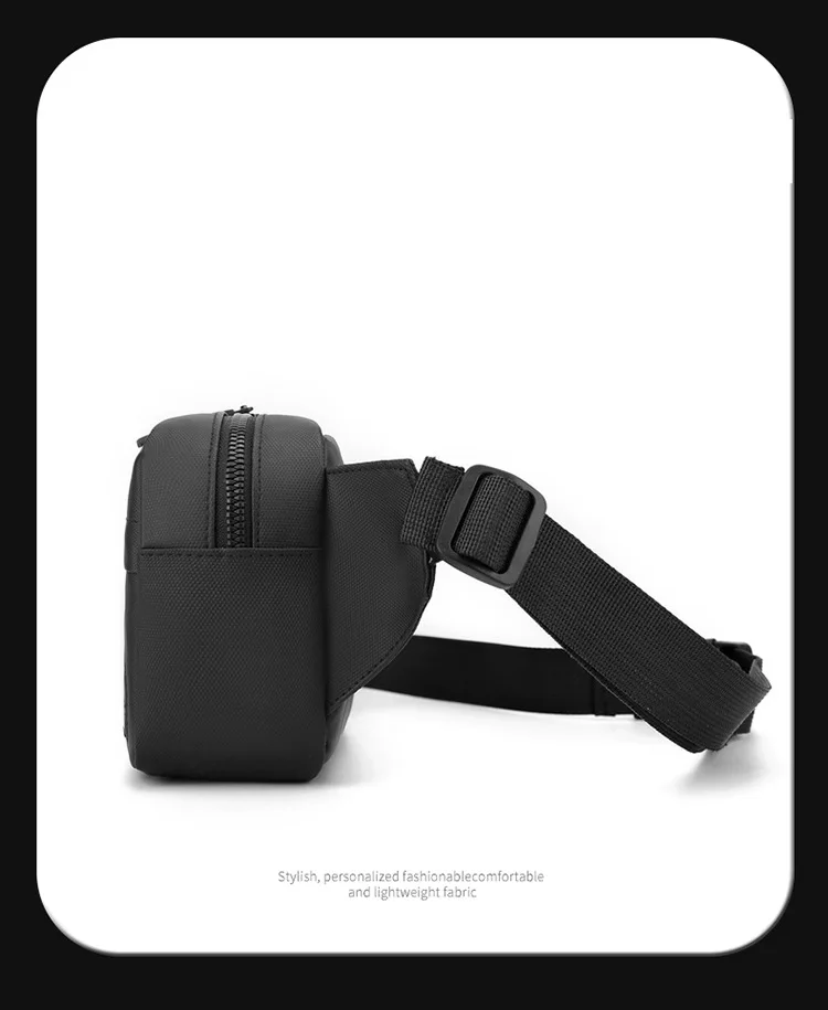 New 2025 Men's Diagonal Cross Chest Bag, Contrasting Color Shoulder Bag, Outdoor Leisure High-end Chest Bag, Waist Bag for Men