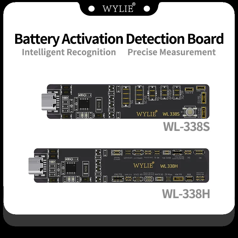 WYLIE WL-388S WL-388H Battery Detection Board For iPhone5 to15PM And for Android Series