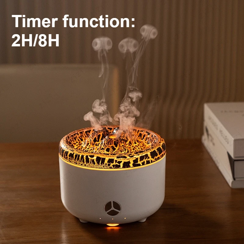 Jellyfish Volcano Dual Mode Aromatherapy Machine for Household Heavy Fog Volume Desktop Mini Humidification Aromatherapy Machine