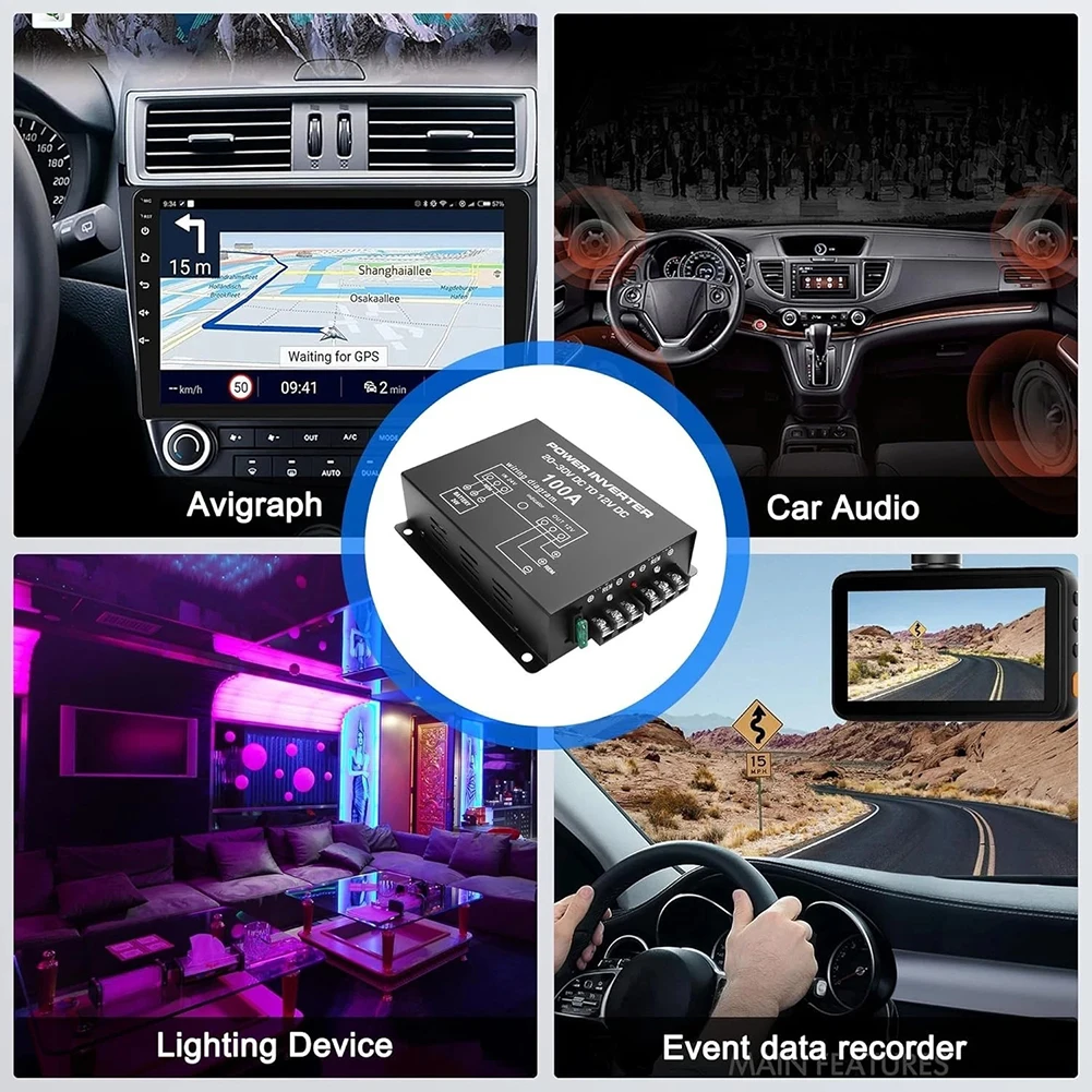 1200w-24v-to-12v-regulated-dc-dc-converter-100a-for-automotive-electronics-industrial-equipment-and-12v-devices