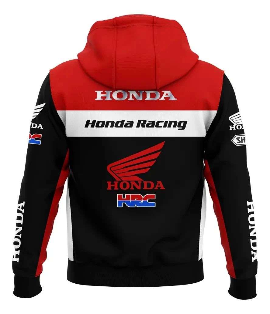 

Мужская толстовка с капюшоном и длинными рукавами Honda на весну и осень, мотоциклетная, для спорта на открытом воздухе, модная, повседневная, модная