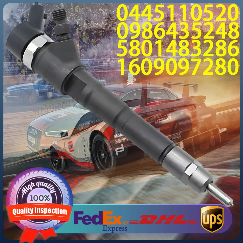 

0445110520 0986435248 5801483286 1609097280 Common Rail Injector For Fiat Citroen Iveco Engine