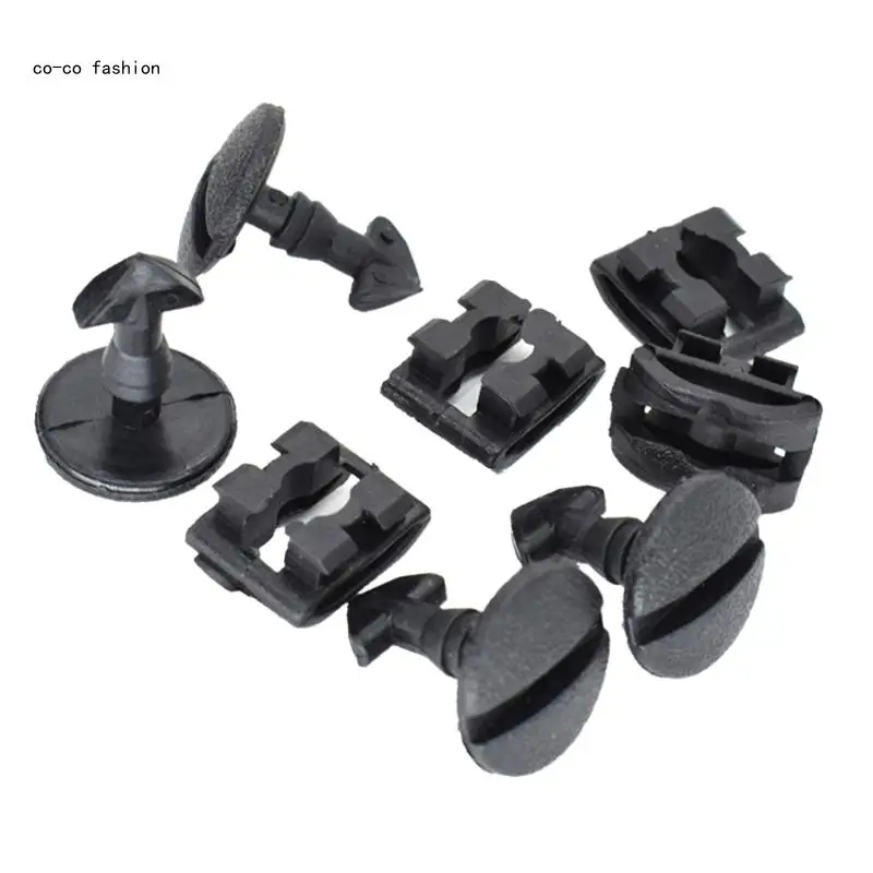 517B Bumper Fender-Grille Clip Towing Eye Trim Turn Lock Insert Bumper Towing Eye Hook Cover Clips Screws for Discovery 3