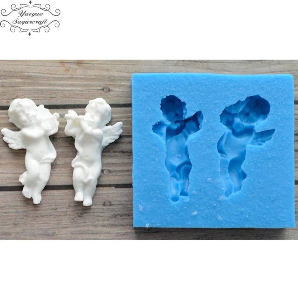 Yueyue Sugarcraft Mini Angel Baby silicone mold fondant mold cake decorating tools chocolate gumpaste mold