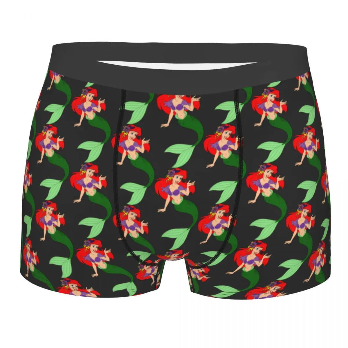 

Custom The Little Mermaid Cartoon Underwear Male Printed Boxer Shorts Panties Briefs Soft Underpants