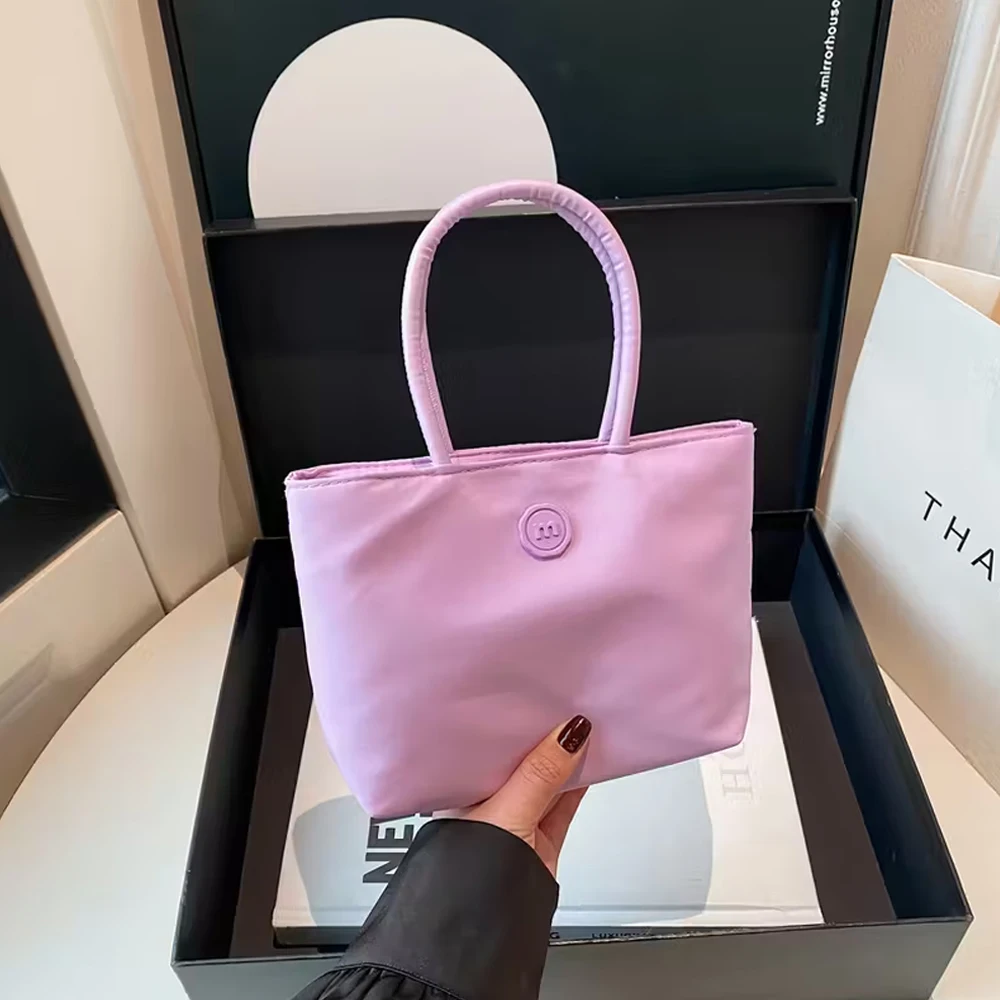 Minimalistische Nylontasche im japanischen Stil, süße Mini-Handtasche für Damen, tragbare Tragetasche, Mini-Pendlertasche – Detail 3