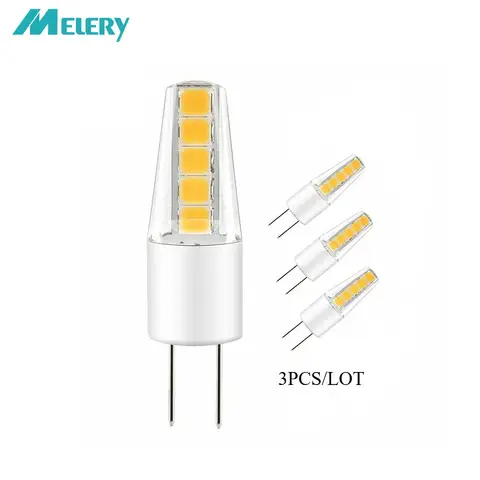 Melery G4 COB LED Bulb Lamp Led Lights AC 220V 2W(25W Equivalent) 200Lumens 3000K 6000K Warm White [Energy Class A+] 6PACK