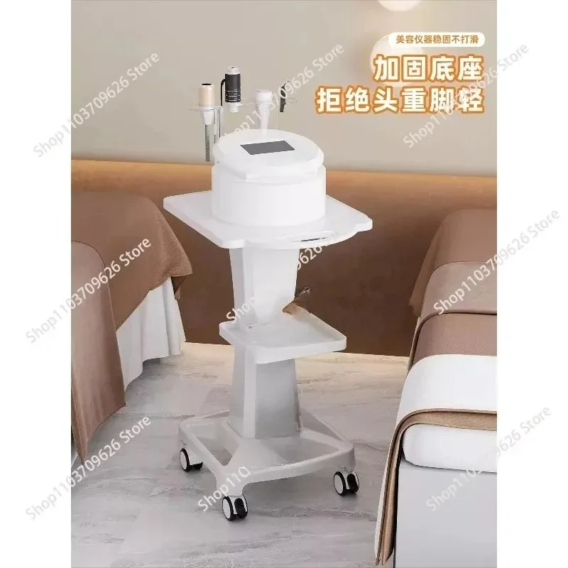 Beauty Instrument Trolley, Thickened Multi Layer Mobile Storage Stand With Special Base For Desktop Small Bubble Facial Machine