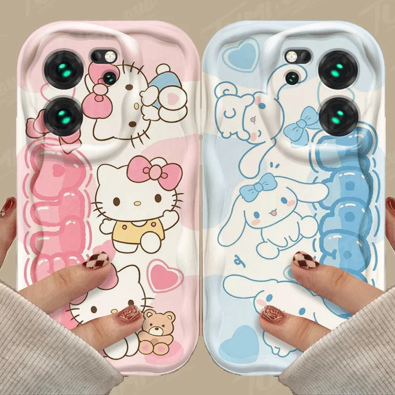 Cute Sanrio Hello Kitty Phone Case For Xiaomi Redmi 12 12C 12R 11A 13C 10 10C 10X 9 Power 9A 9C 9T 8 K70E K70 K60 K50 Pro Cover