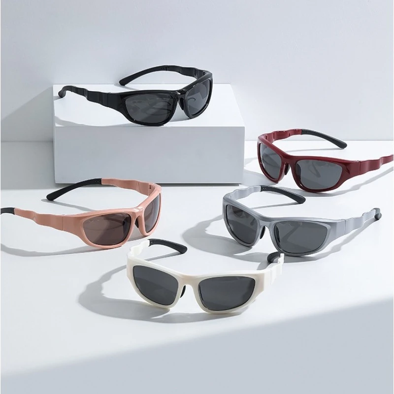 

Fashion Sports Portable Foldable Sunglasses Men Women Y2K Retro Outdoor UV Protection Cycling Sunglasses Travel Eyewear Goggles