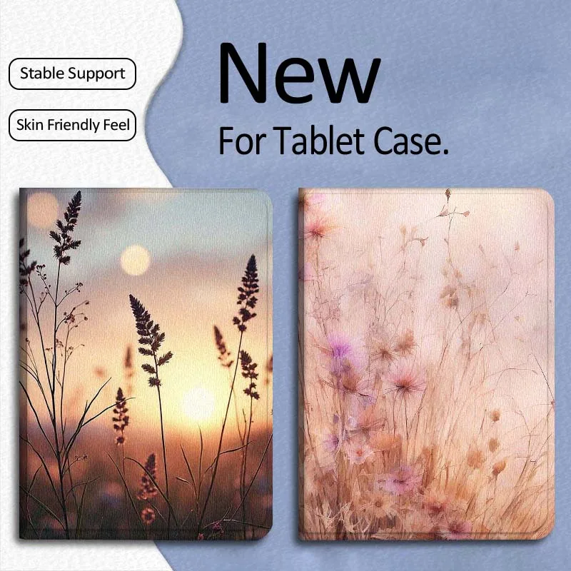 

Green Bristlegrass Art Popular For Xiaomi Mi Pad Mini 4 5 6 7 SE Pro Plus Redmi Pad 2 SE 2025 8.8 11 Foldable Tablet Case Gift