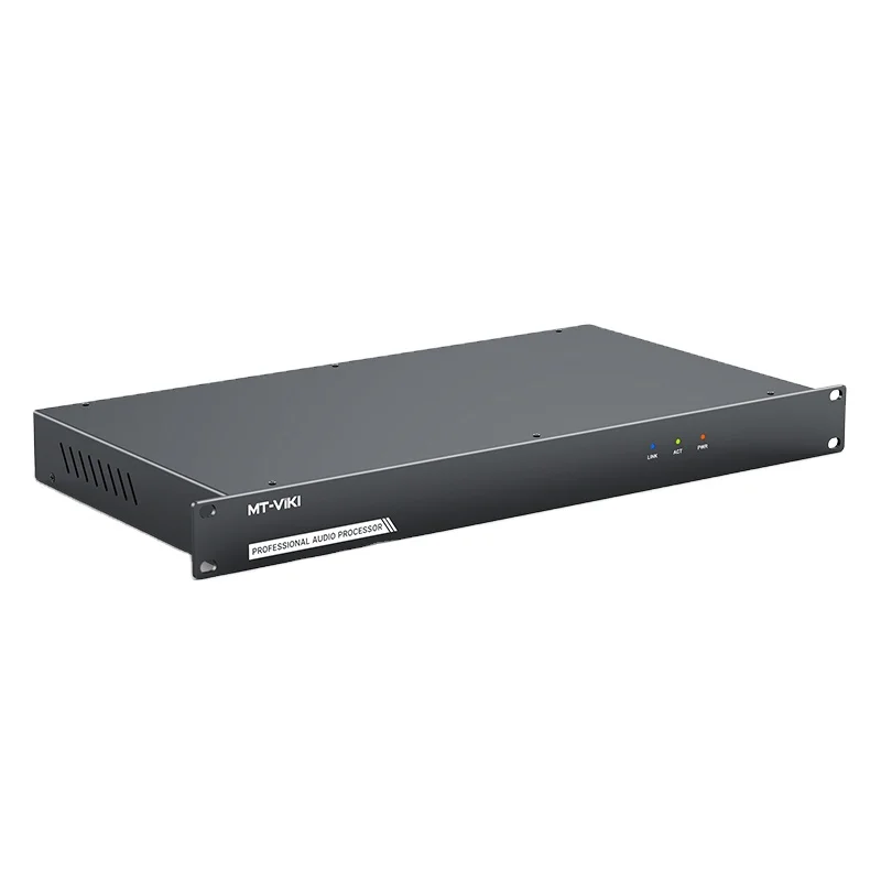 Professional 8 Input 8 Output Digital Signal Processor with Feedback Suppression, Auto Mixing, USB Recording, RS232  LAN Control