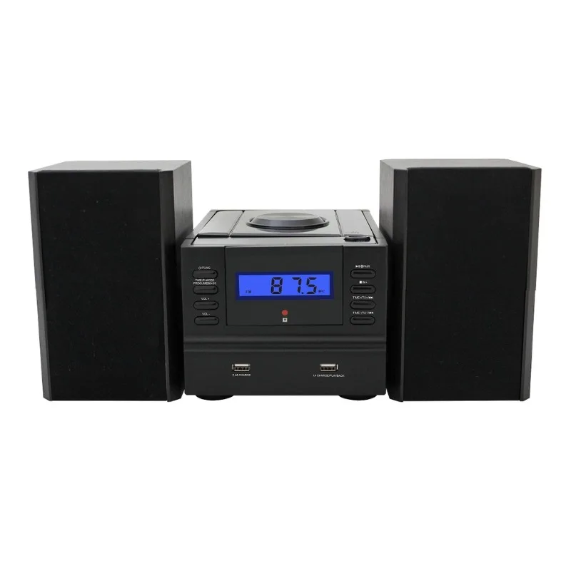 

CD-2037F CD-ROM Microcomputer, LCD Alarm Clock FM Radio CD Player with Bluetooth and USB Charging/MP3 Playback
