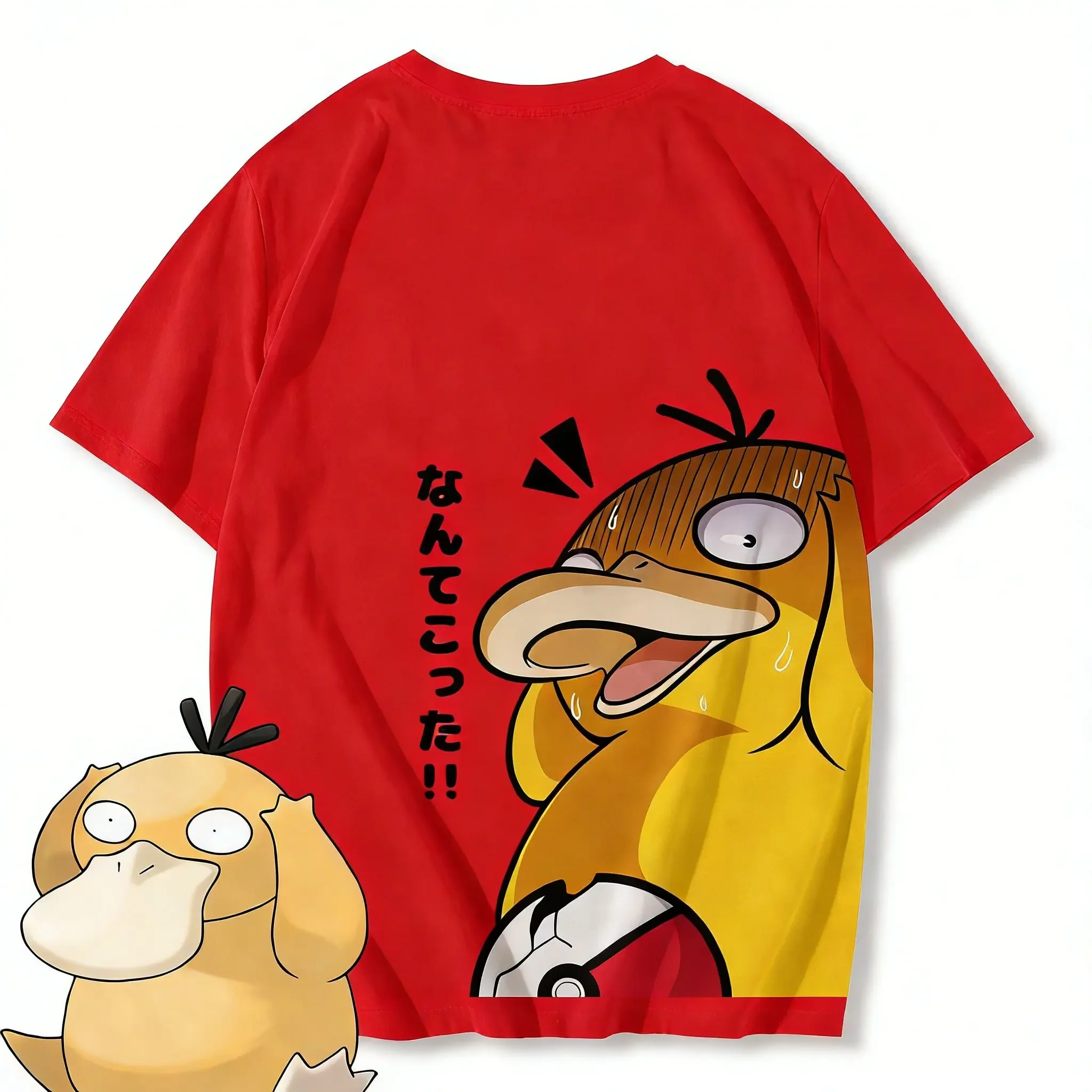 Pokemon Psyduck Anime T Shirt Men Kids Casual Cotton Short Sleeve Tee Top Summer Y2k Streetwear Graphic Print 2026 New Cartoon view 4