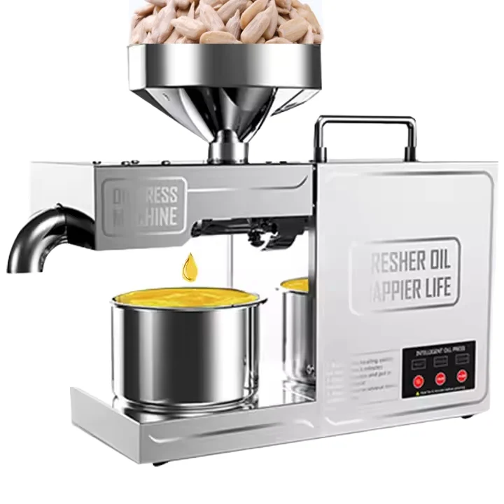 

Automatic Peanut Oil Hot Cold Press machine，3-6 kg/h