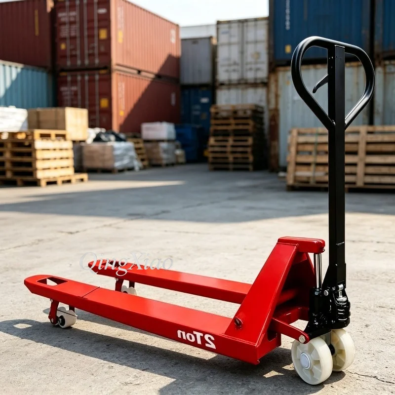 Robust Hand Operated Lifting Pallet Truck High Load Bearing Capacity Compact Practical Structure Factories Logistics Transport
