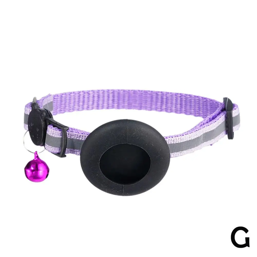 Pet Tracker Case With Bell Cute Reflective Address Bird Collar Dog Anti-Lost Tracking Cat Night Pendant Footprint E0P5