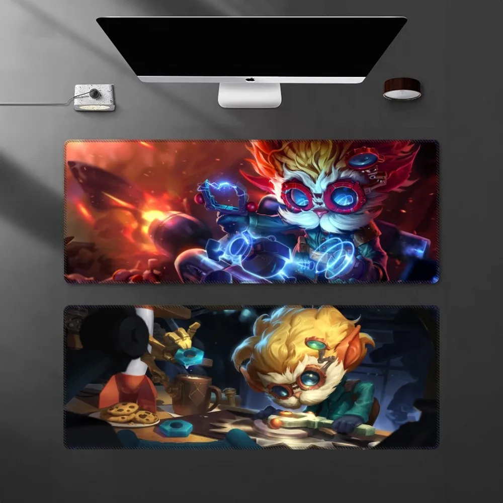 Heimerdinger Hwei Illaoi Mouse Pad Cartoon Lockedge Large Gaming Mouse Pad Computer Gamer Keyboard Mat Desk Mousepad