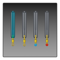 High-Quality Silicone Float Sleeve Anti-Rust Brass Plated High-Speed Rotary Connector Float Sliding Assembly Fishing Accessories