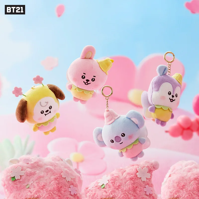 *BT21 Chimmy Cooky Koya Shooky Tata Creative Anime Peripheral Cartoon Keychain Personality Cute Backpack Decorative Doll Pendant image 3