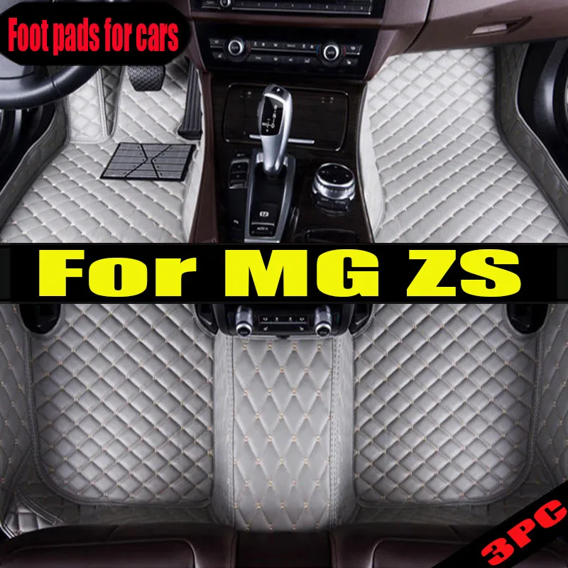 

Non-hybrid Car Mats For MG ZS ZX ZST Astor ZS11 Crossover 2018~2022 Waterproof Floor Mats Push Button handbrake Car Accessories