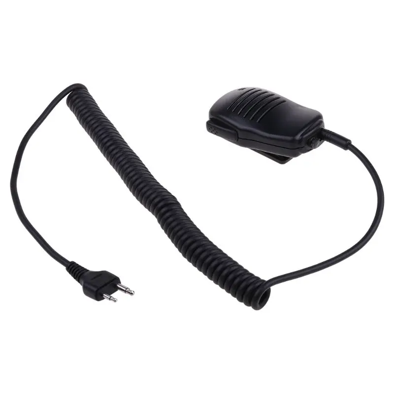 Handheld Speaker Mic Microphone PTT For ICOM Two-Way Radio Walkie Talkie 2-Pin