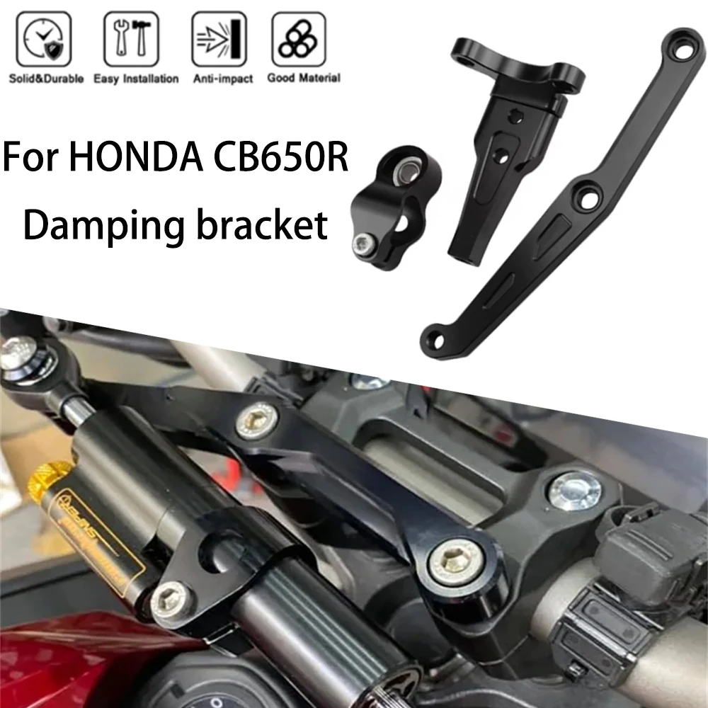 MTKRACING For HONDA CB650R 2019-2020 Motorcycle stabilizer steering damper bracket kit