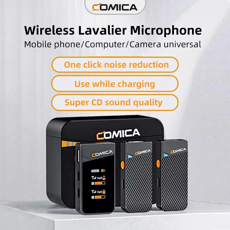 

Comica Vimo C3 C2 C1 2.4G Dual-channel Mini Wireless Microphone for PC iPhone Huawei Smartphone DSLR Streaming Youtube