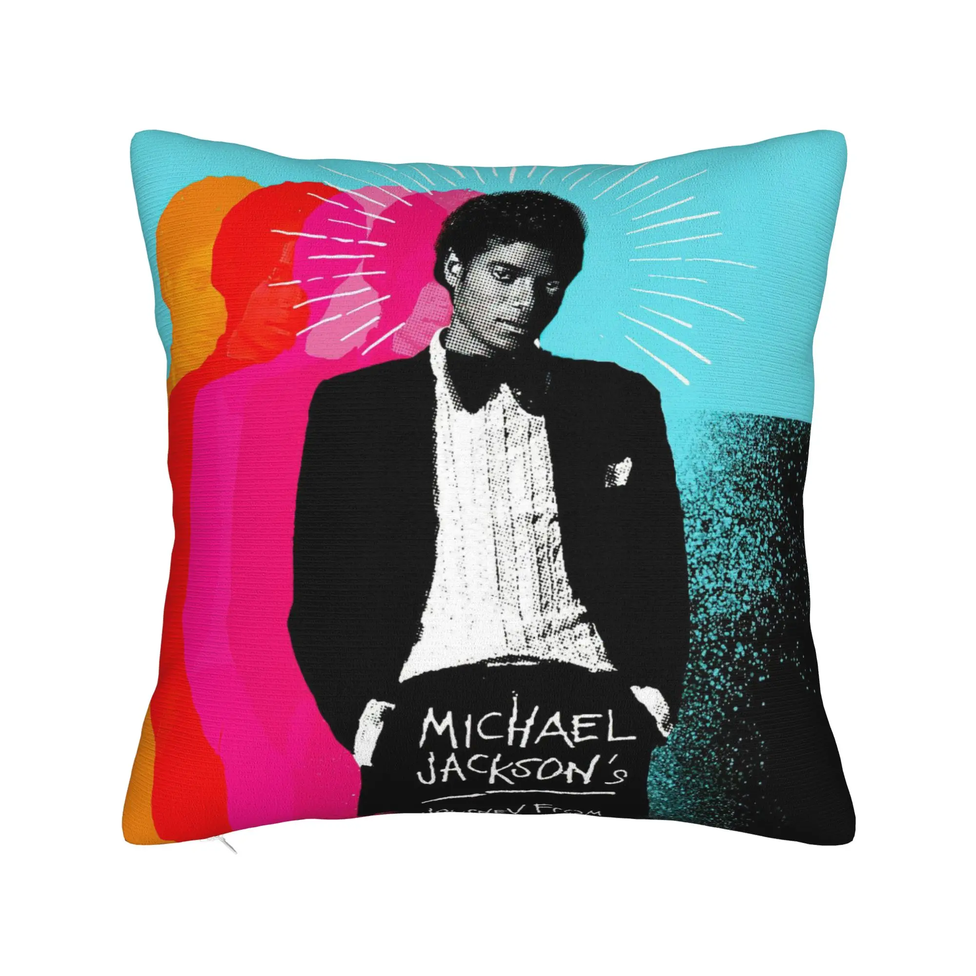 MJ Michael Jackson Pillowcase Soft Polyester Cushion Cover Decorative  Pillow Case Cover Bed Dropshipping 45*45cm