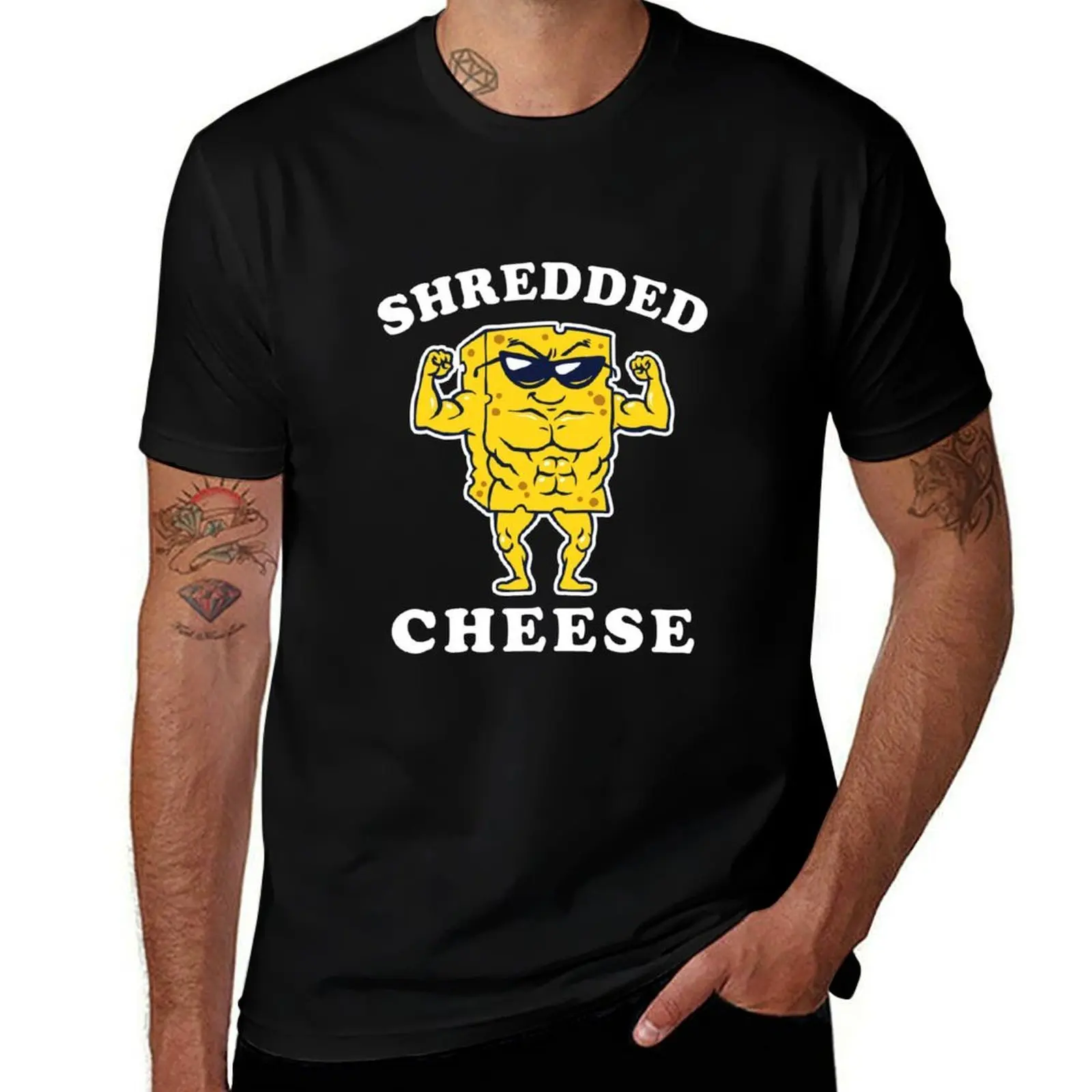 Shredded Cheese T-Shirt Sun Protective Outdoor Tee Top T-Shirt