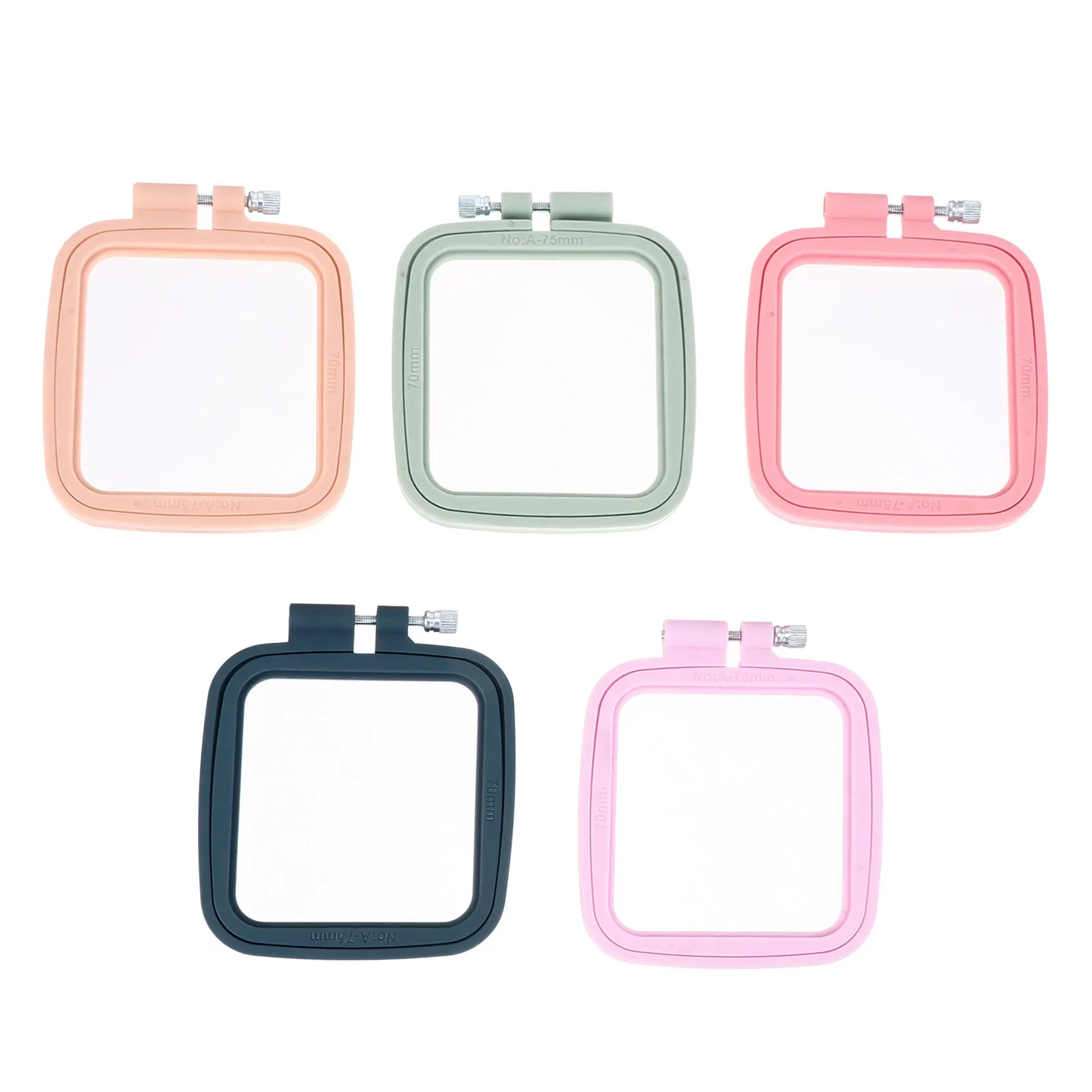 

Mini Embroidery Hoops Plastic Frame Cross Stitch Supplies Adjustable Screw Circles Sewing Needlework Craft Decor Gifts