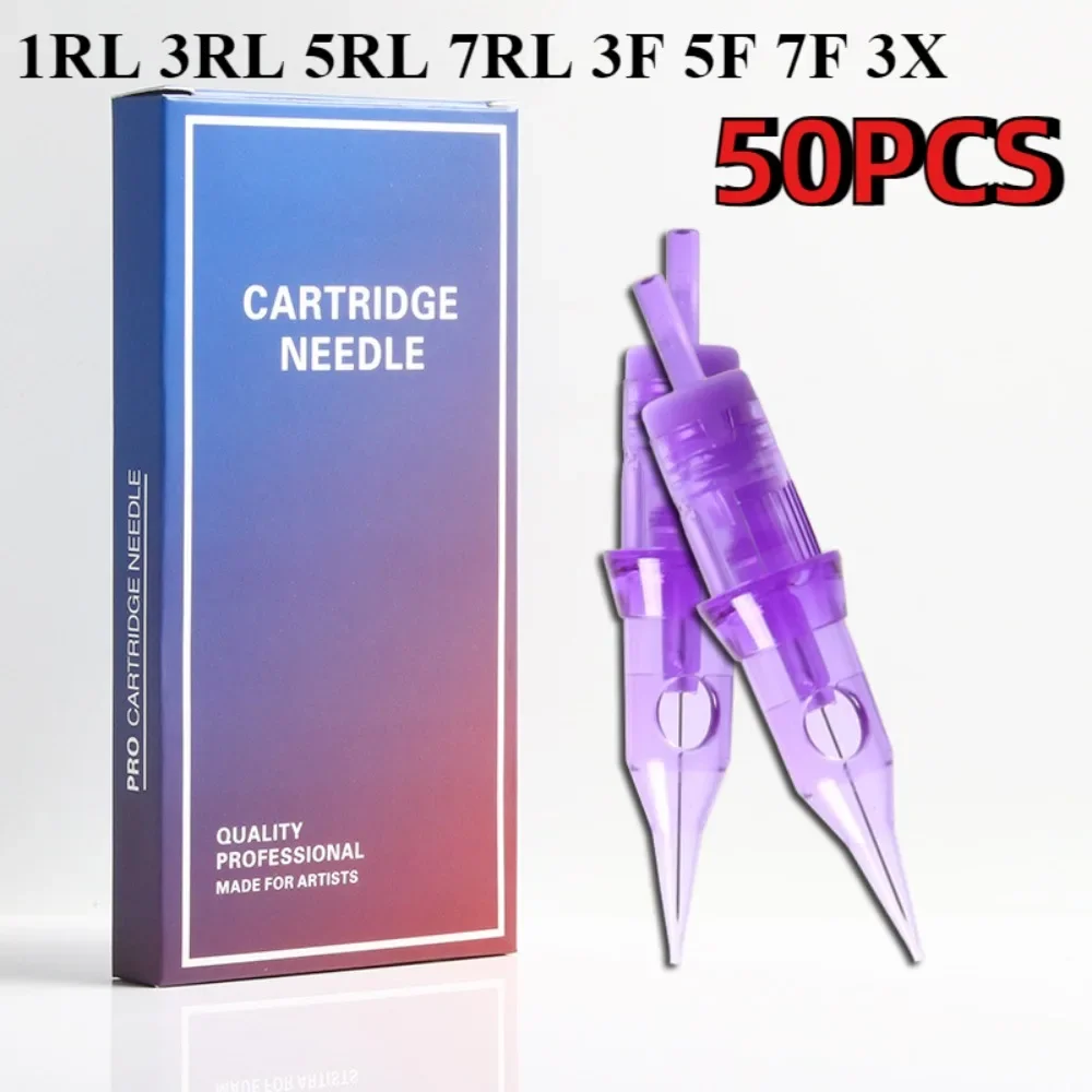 Tattoo Needles Cartridge Disposable Sterilized Safety Needle RS/RL/RM/M1 For Tattoo Rotary Machines Microblading