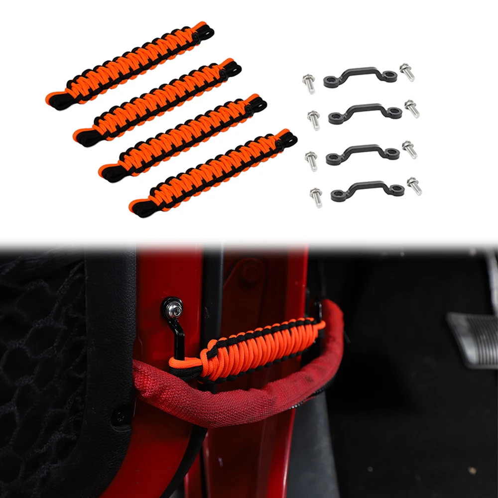 

Door Limiter Protective Rope Limit Strap for Jeep Wrangler JK 2007-2016 2017 4Pcs Car Interior Accessories Sahara Unlimited