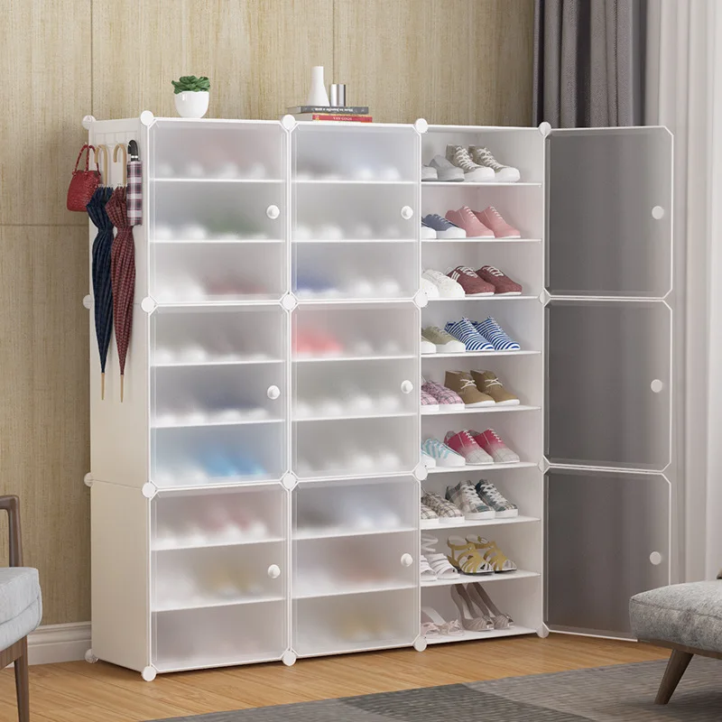 

Dust-proof storage large-capacity shoe cabinet Simple modern shoe rack Simple assembly Economical household space-saving storage