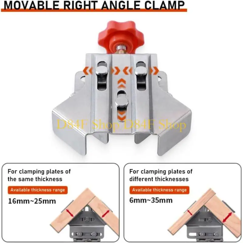 D84F Stainless Steel Welding Clamp Tool With Secure 90 Degree Alignment For DIY Crafting