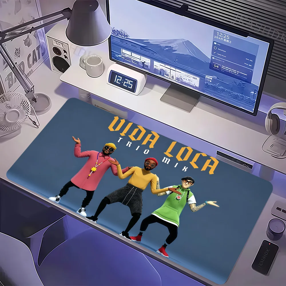 Singer T-The Black Eyed Peas Mouse Pad Large Non-slip Lockedge Desktop Computer Desk Mat Keyboard MousePad Office Gamer Student